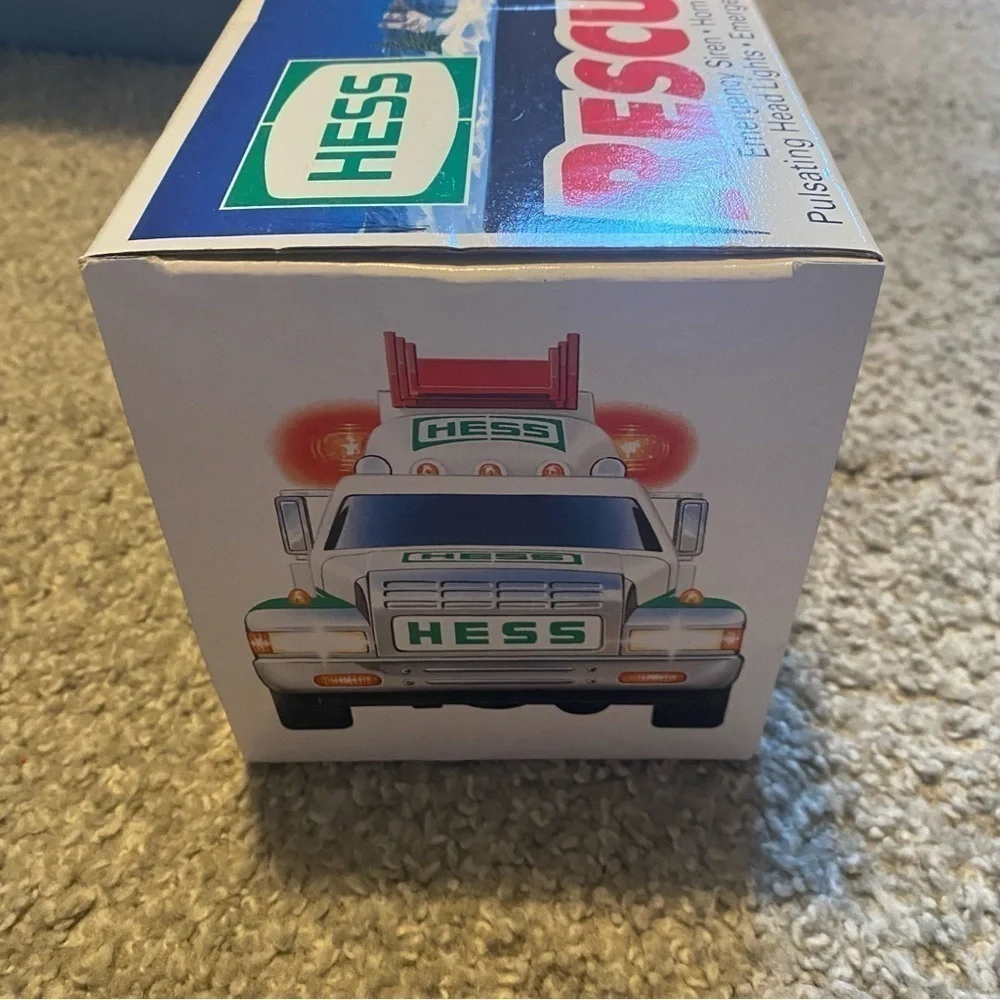 Hess Rescue Truck Kids Toy NEW White Tow Vintage